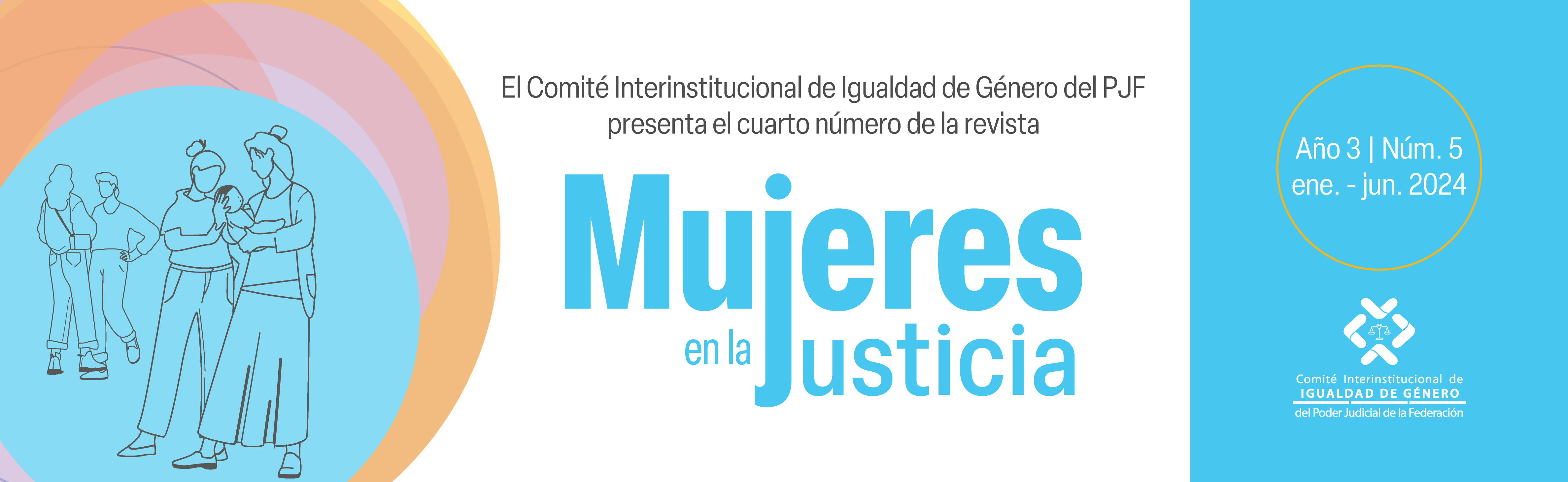 Banner Revista Mujeres en la justicia, Año 3, Número 5