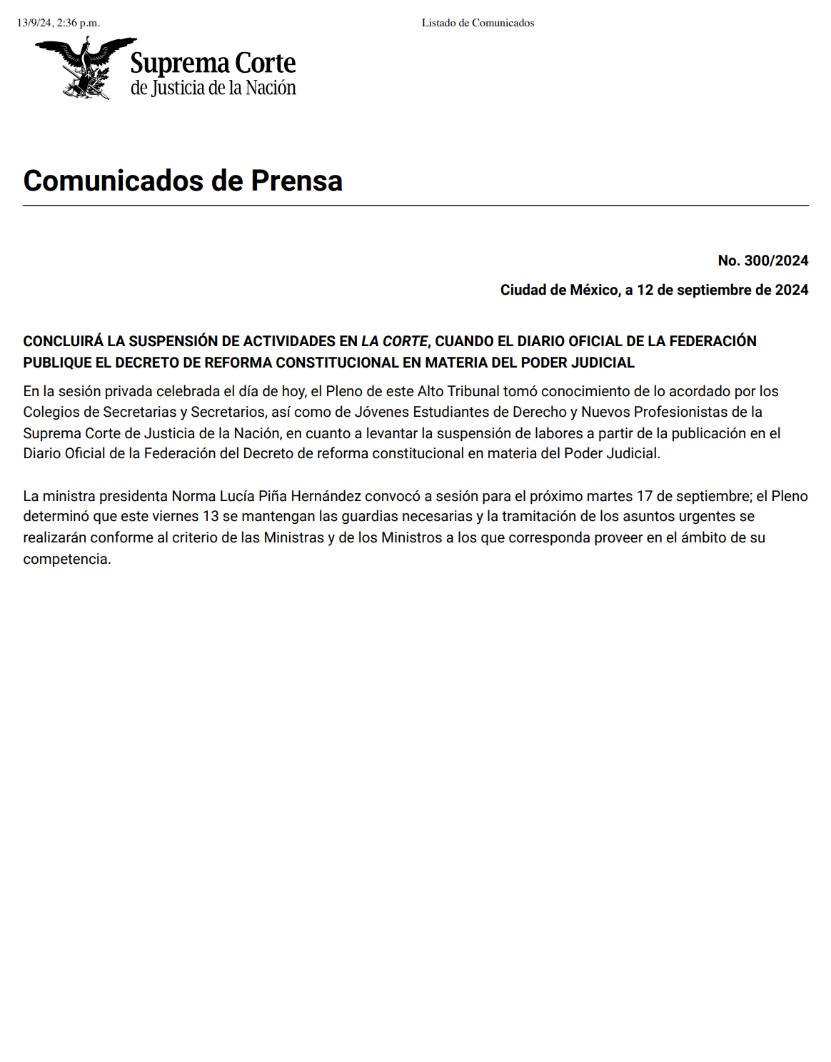 Portada del documento