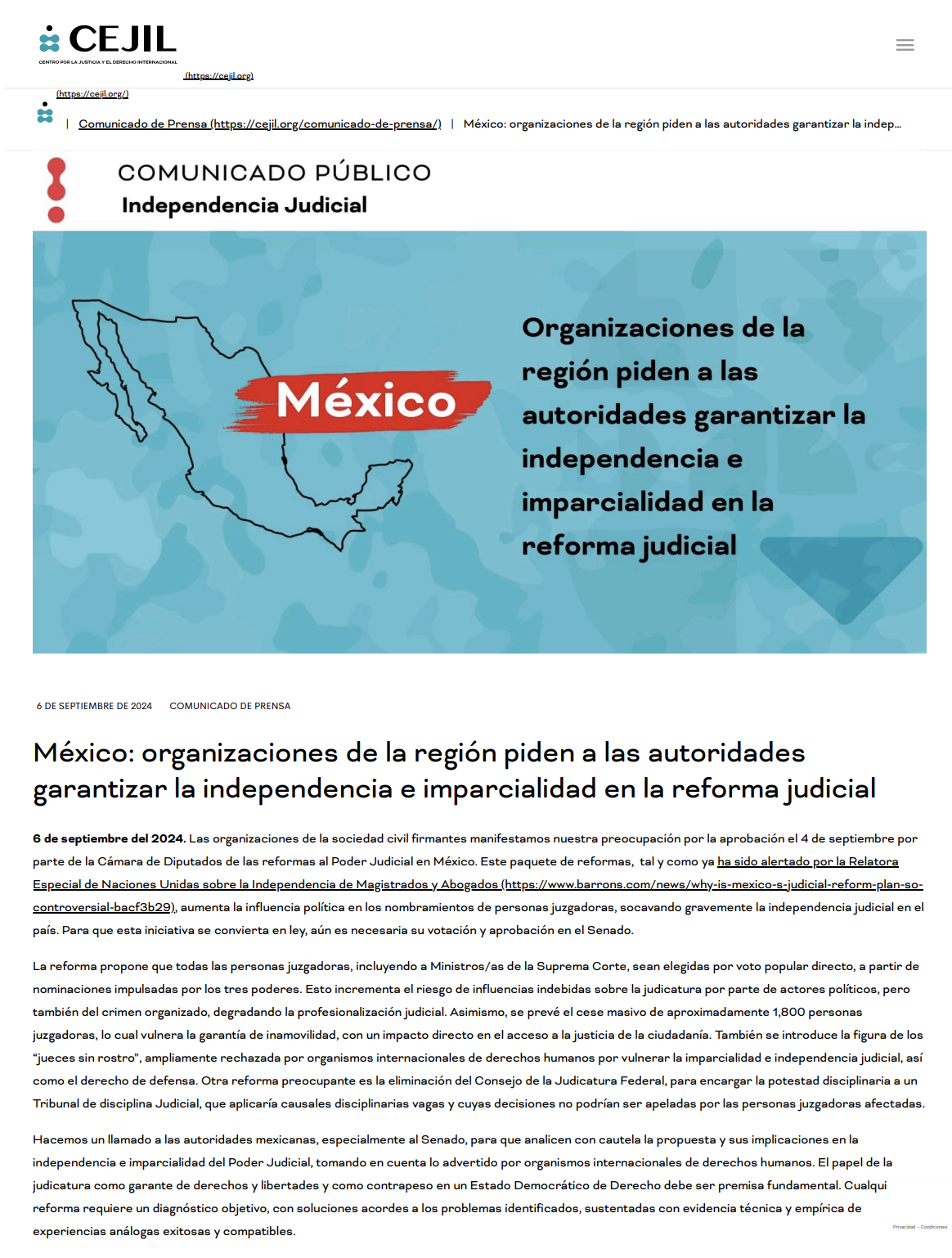 Portada del documento