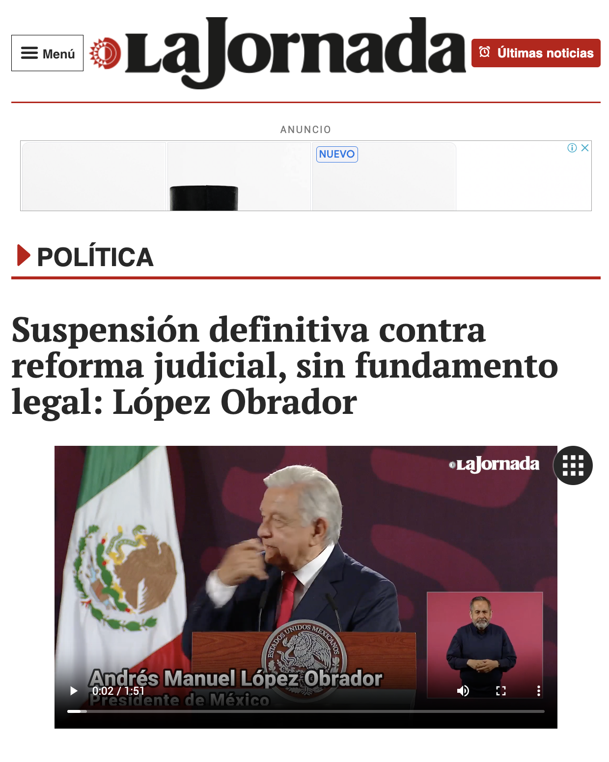 Portada del documento